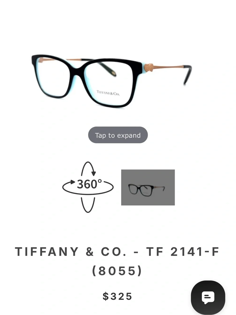 Tiffany & Co. TF 2141-F (8055) Rose Gold  Prescription Glasses with case
